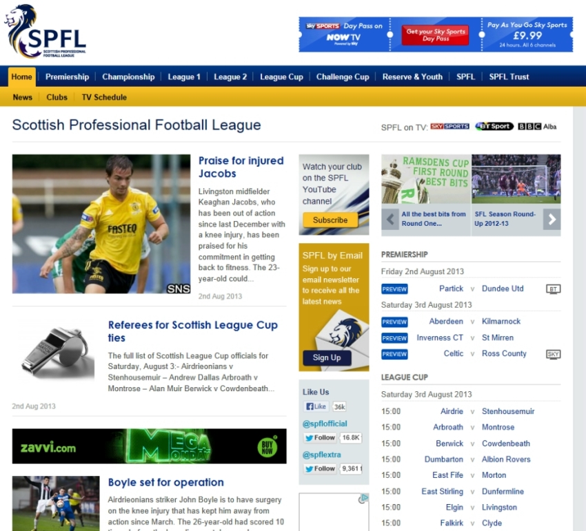 Scottish PremierFootball League